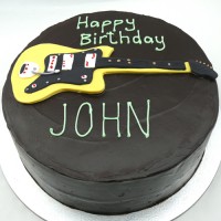 Music - Guitar Ganache Cake